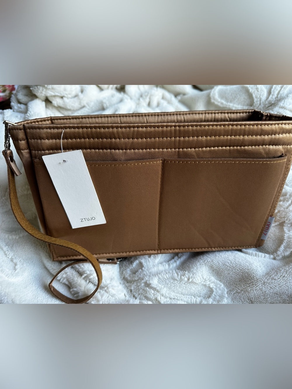 Purse/tote organizer- Neutral Tan